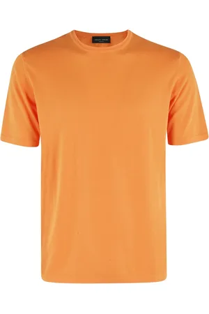 Roberto Collina Hombre, Camisetas, Naranja, Talla: L