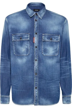 Dsquared2 Hombre, Camisas, Azul, Talla: XL