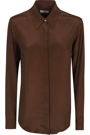 DRIES VAN NOTEN Mujer, Blusas y Camisas, Marrón, Talla: L
