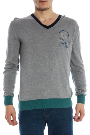 La Martina Hombre, Jerseys, Gris, Talla: M
