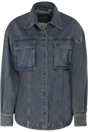 MOORER Mujer, Blusas y Camisas, Gris, Talla: XS