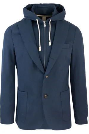 ELEVENTY Hombre, Chaquetas, Azul, Talla: M