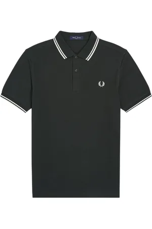 Fred Perry Hombre, Camisetas, Verde, Talla: XL