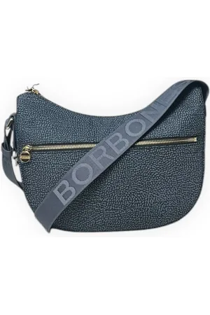 Borbonese Mujer, Bolsos, Azul, Talla: ONE Size