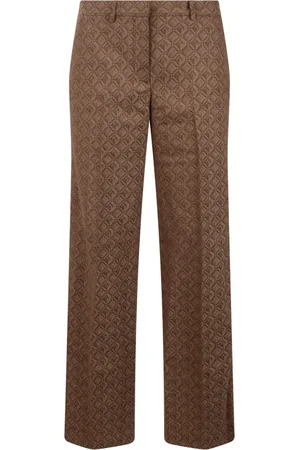 Marine Serre Mujer, Pantalones, Marrón, Talla: S