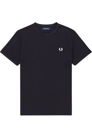 Fred Perry Hombre, Camisetas, Azul, Talla: L