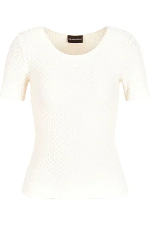 Emporio Armani Mujer, Camisetas, Blanco, Talla: S