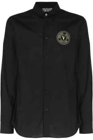VERSACE Hombre, Camisas, Negro, Talla: L