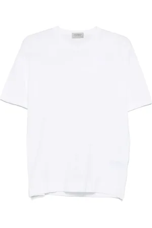 JOHN SMEDLEY Hombre, Camisetas, Blanco, Talla: XL