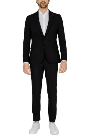 MULISH Hombre, Trajes, Negro, Talla: S
