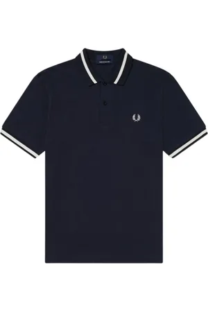Fred Perry Hombre, Camisetas, Azul, Talla: 4XS