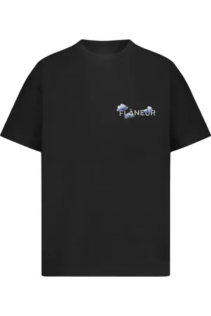 FLÂNEUR Hombre, Camisetas, Negro, Talla: XS