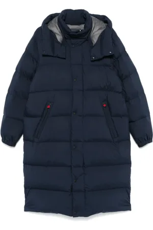 Kiton Hombre, Abrigos, Azul, Talla: L