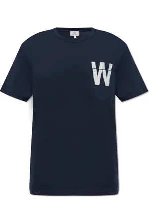 Woolrich Hombre, Camisetas, Azul, Talla: L