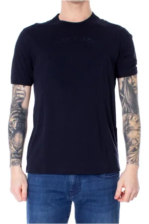 Armani Exchange Hombre, Camisetas, Azul, Talla: L