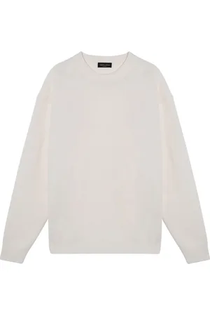 Roberto Collina Hombre, Jerseys, Blanco, Talla: M
