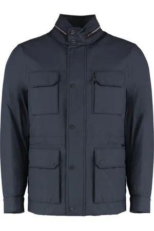 MOORER Hombre, Chaquetas, Azul, Talla: M