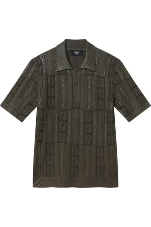 Fendi Hombre, Camisetas, Marrón, Talla: M