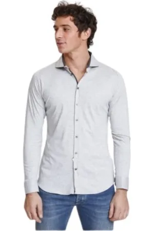 DESOTO Hombre, Camisas, Gris, Talla: M