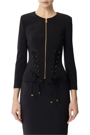 Elisabetta Franchi Mujer, Chaquetas, Negro, Talla: S
