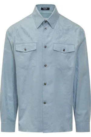 VERSACE Hombre, Camisas, Azul, Talla: L