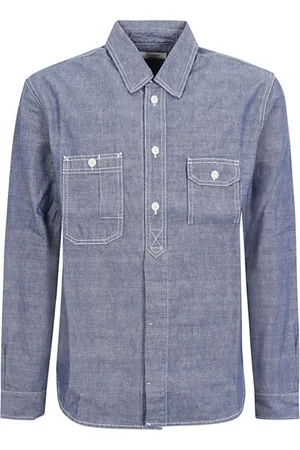 TELA Hombre, Camisas, Azul, Talla: L