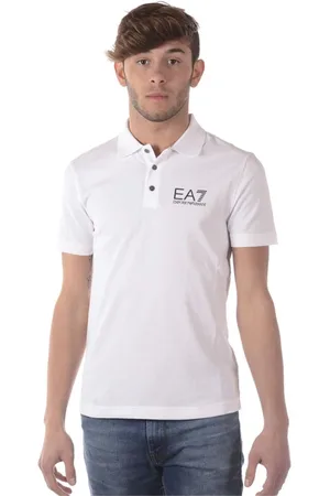 EA7 Hombre, Camisetas, Blanco, Talla: S