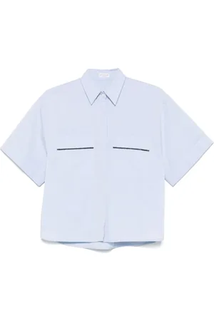 Brunello Cucinelli Mujer, Blusas y Camisas, Azul, Talla: L