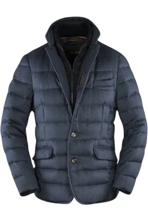 MOORER Hombre, Chaquetas, Azul, Talla: XL