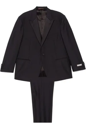 CANALI Hombre, Abrigos, Negro, Talla: 2XL