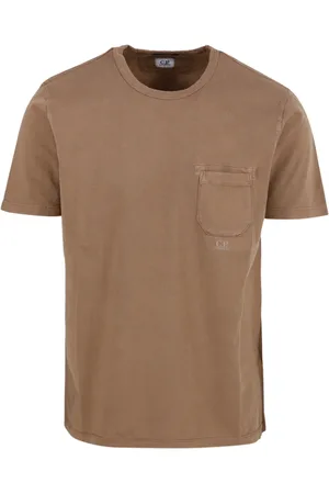 C.P. Company Hombre, Camisetas, Marrón, Talla: L