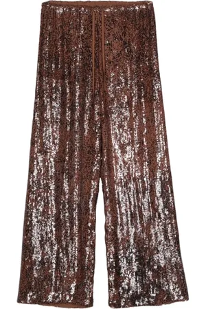 DRIES VAN NOTEN Mujer, Pantalones, Marrón, Talla: S