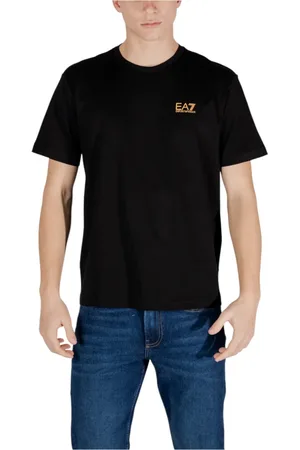 EA7 Hombre, Camisetas, Negro, Talla: M