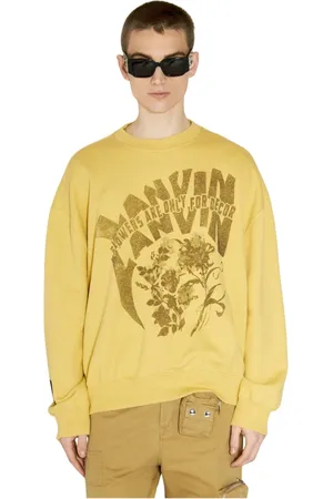 Lanvin Hombre, Sudaderas, Amarillo, Talla: M