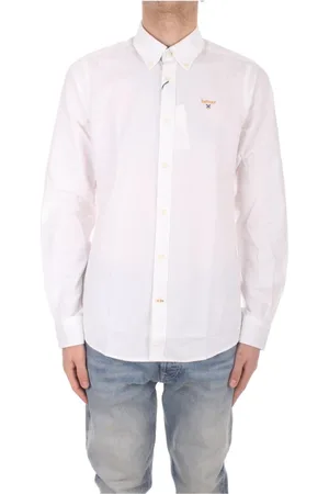 Barbour Hombre, Camisas, Blanco, Talla: XL