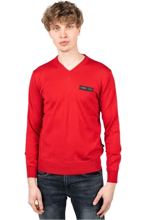 Philipp Plein Hombre, Jerseys, Rojo, Talla: L