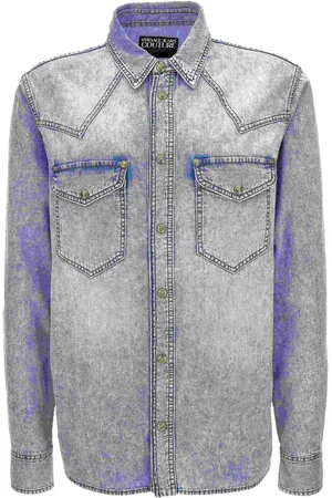 VERSACE Hombre, Camisas, Gris, Talla: XS