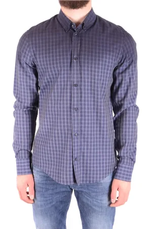 Dondup Hombre, Camisas, Azul, Talla: S