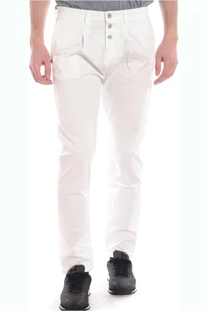 D.A. Daniele Alessandrini Hombre, Pantalones, Blanco, Talla: W38