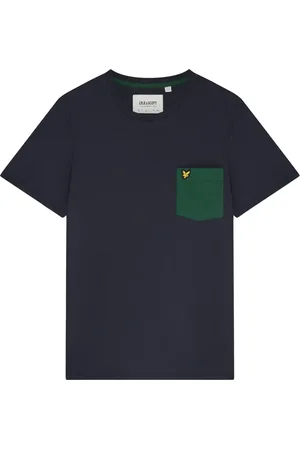 Lyle & Scott Hombre, Camisetas, Azul, Talla: S