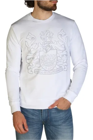 Aquascutum Hombre, Sudaderas, Blanco, Talla: L
