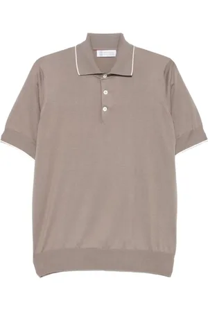 Brunello Cucinelli Hombre, Camisetas, Marrón, Talla: M