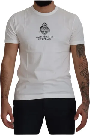Dolce & Gabbana Hombre, Camisetas, Blanco, Talla: S