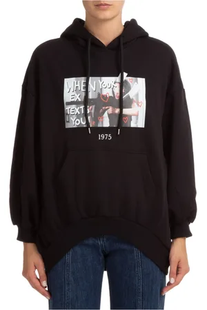 Throwback. Mujer, Sudaderas, Negro, Talla: L