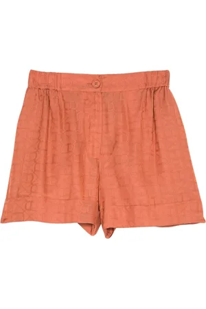 Twin-Set Mujer, Pantalones cortos, Naranja, Talla: S
