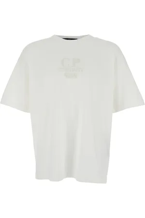C.P. Company Hombre, Camisetas, Blanco, Talla: L