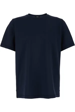 THEORY Hombre, Camisetas, Azul, Talla: L