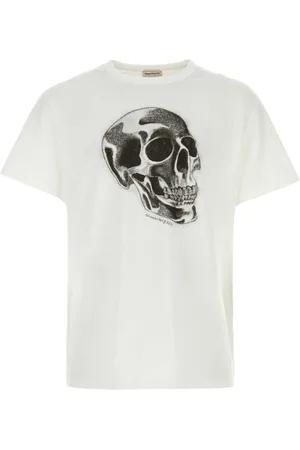 Alexander McQueen Hombre, Camisetas, Blanco, Talla: L