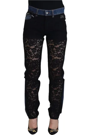 Dolce & Gabbana Mujer, Vaqueros, Negro, Talla: M