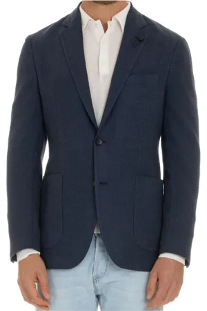 LARDINI Hombre, Chaquetas, Azul, Talla: L